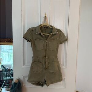 Free People crvy Lennox shortsuit